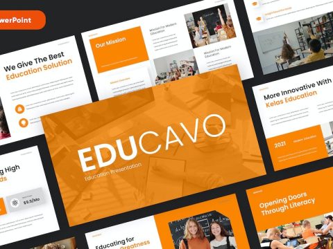 EDUCAVO - Education Powerpoint Template X2CT8WU