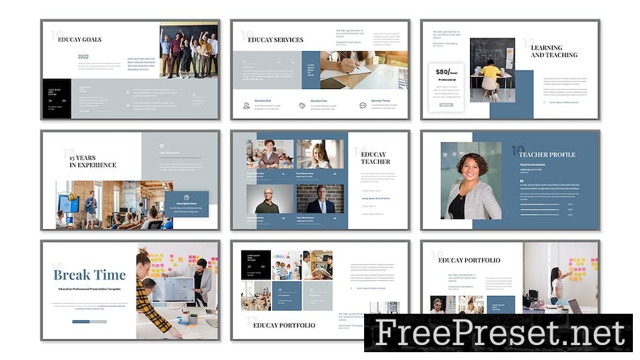 Educay Education Presentation PowerPoint Template LZQ7CHX