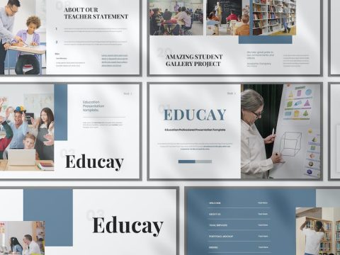 Educay Education Presentation PowerPoint Template LZQ7CHX