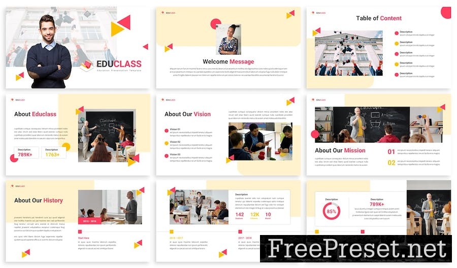 Educlass - Education Google Slides Template H9UC7LB