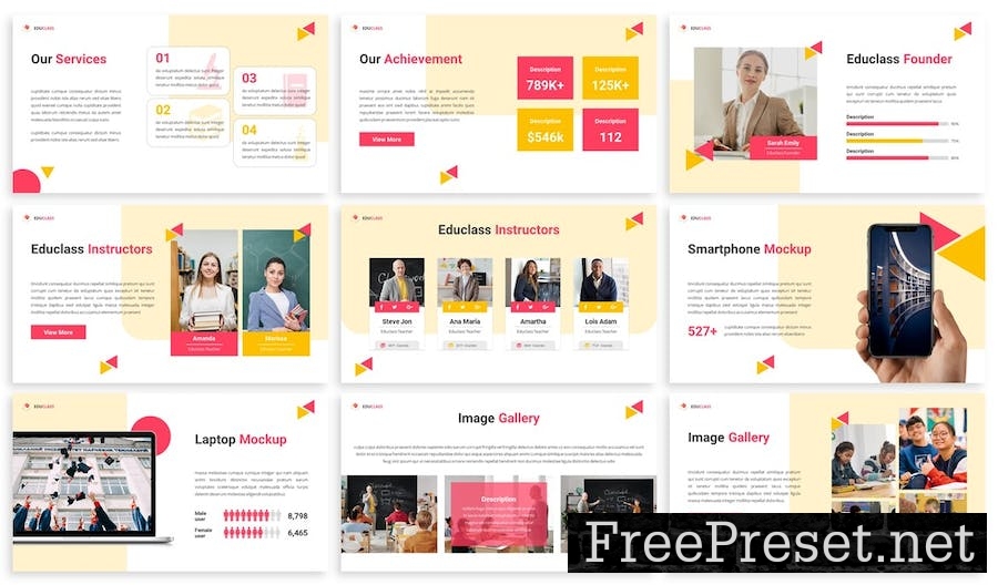 Educlass - Education Powerpoint Template UH59RHG