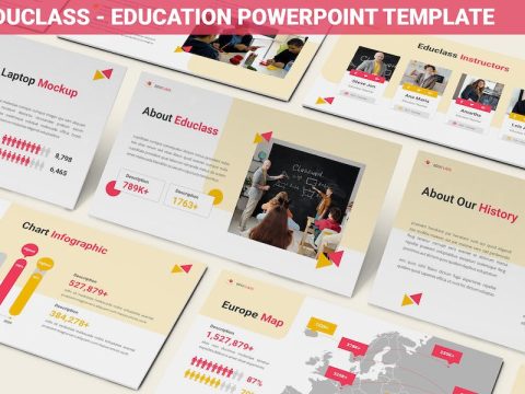 Educlass - Education Powerpoint Template UH59RHG