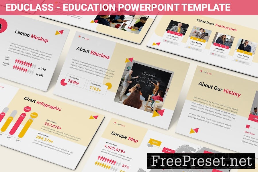 Educlass - Education Powerpoint Template UH59RHG