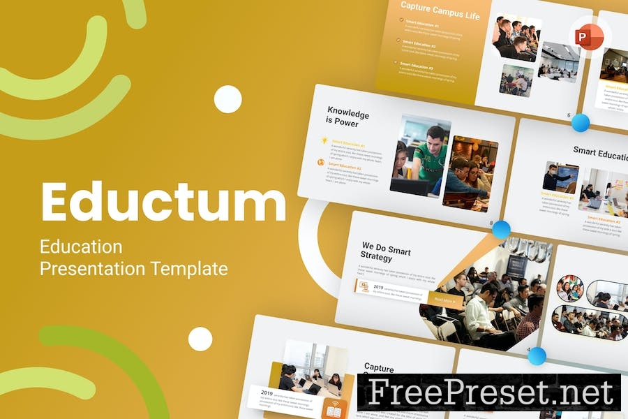 Eductum Education PowerPoint Template K9AP8BF