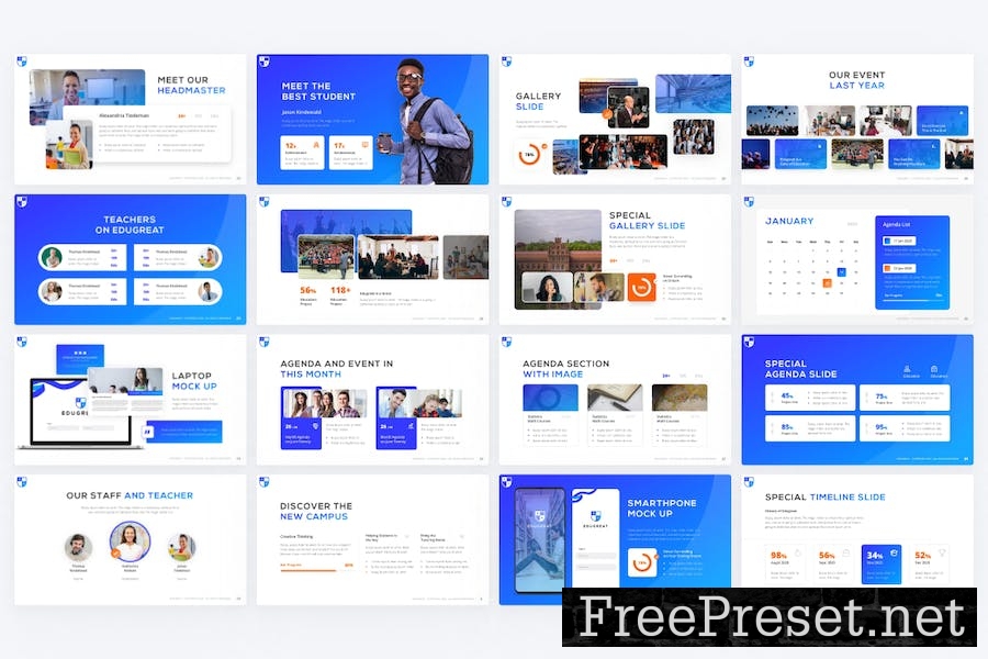 Edugreat Education Modern PowerPoint Template GL4UH35