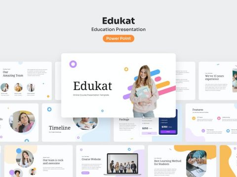 Edukat - Education PowerPoint Presentation N74LSJ4