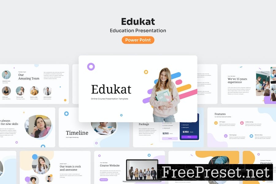 Edukat - Education PowerPoint Presentation N74LSJ4