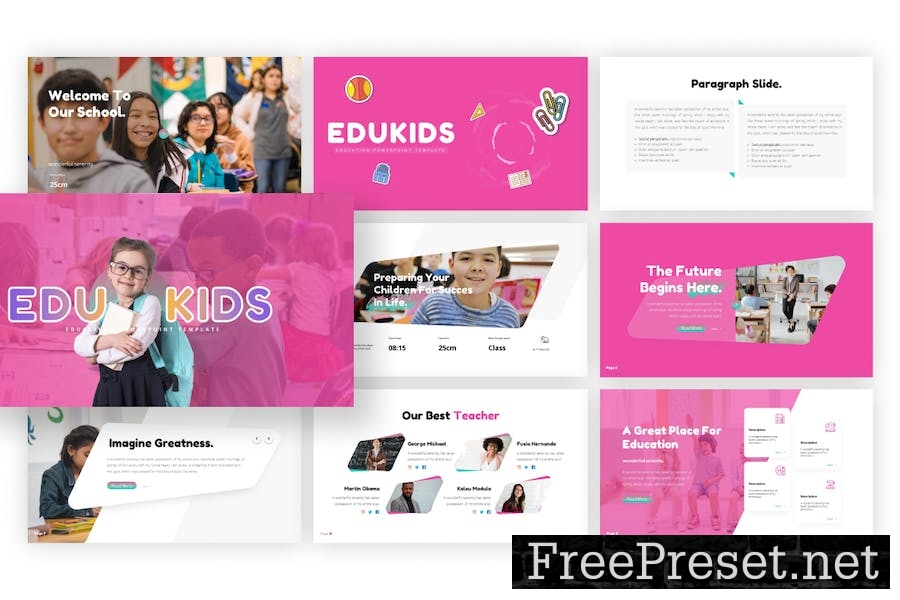 Edukids Education PowerPoint Template 825JQT2