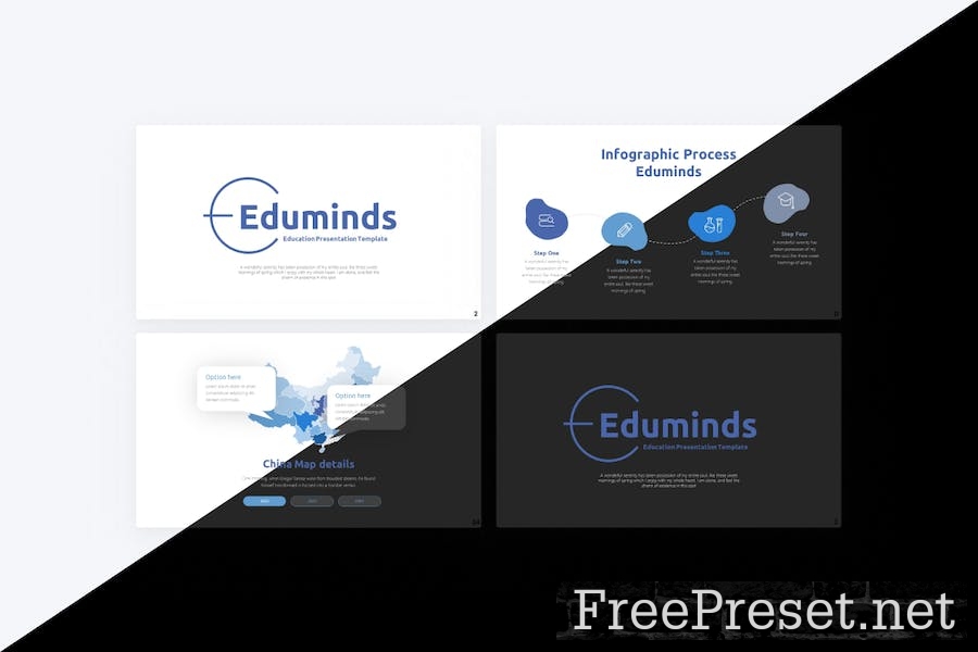 Eduminds Education PowerPoint Template RJM64WP