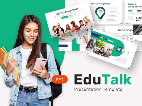 Edutalk - Education Powerpoint Template 3YQZQ7V