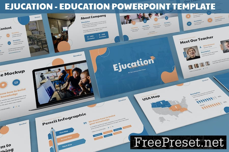 Ejucation - Education Powerpoint Template HWUJN38