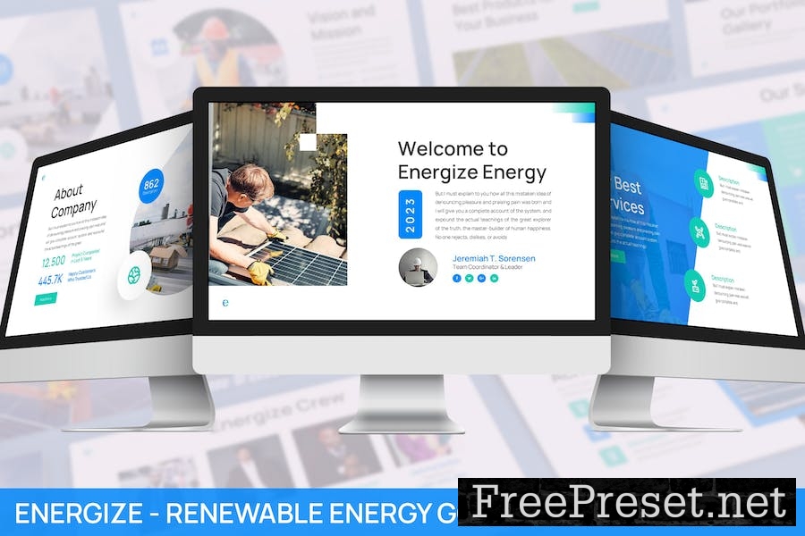 Energize - Renewable Energy Google Slides Template K2THK6G