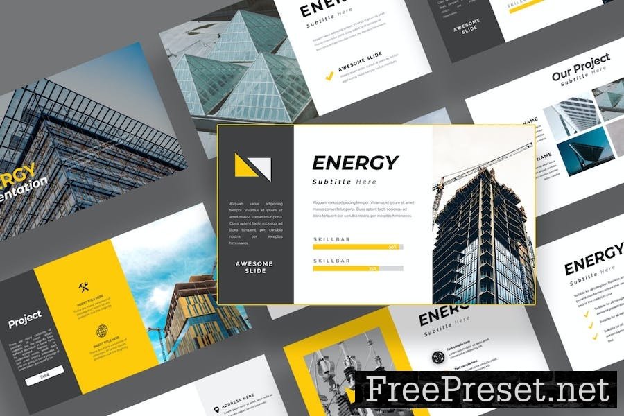 Energy Business Powerpoint V6Z2F77