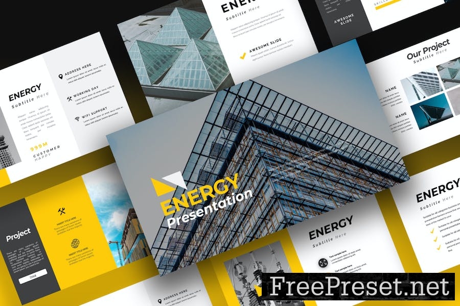 Energy Business Powerpoint V6Z2F77