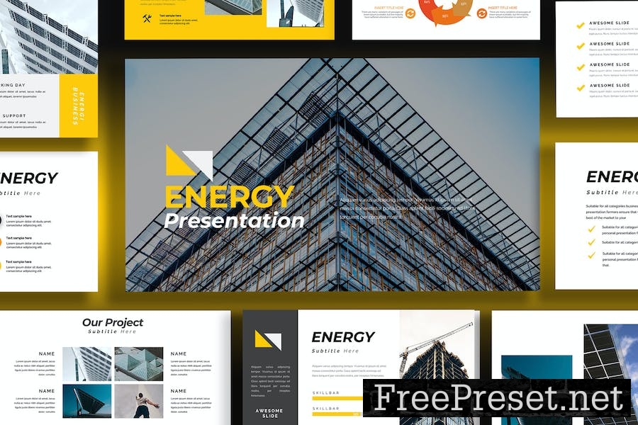 Energy Business Powerpoint V6Z2F77