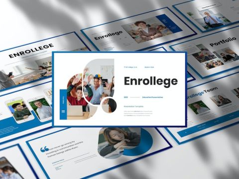 Enrollege - Education Presentation PowerPoint LBJHY4N