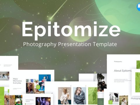 Epitomize Green Photography Keynote Template KSV2B8Y