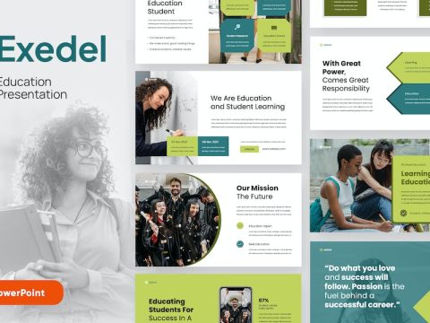 EXEDEL - Education Powerpoint Template 8K2XEGP