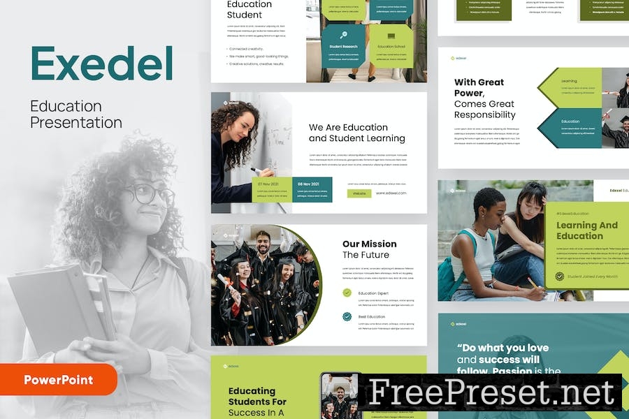 EXEDEL - Education Powerpoint Template 8K2XEGP