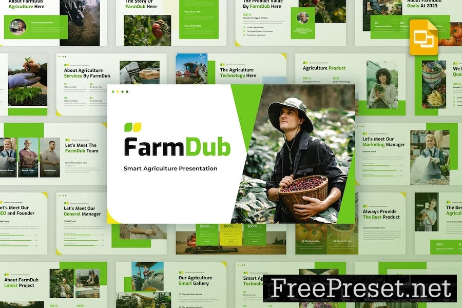 FarmDub - Agriculture Profile Google Slides RVPSHEQ