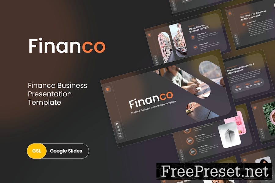 Financo - Pitch Deck Google Slides Template