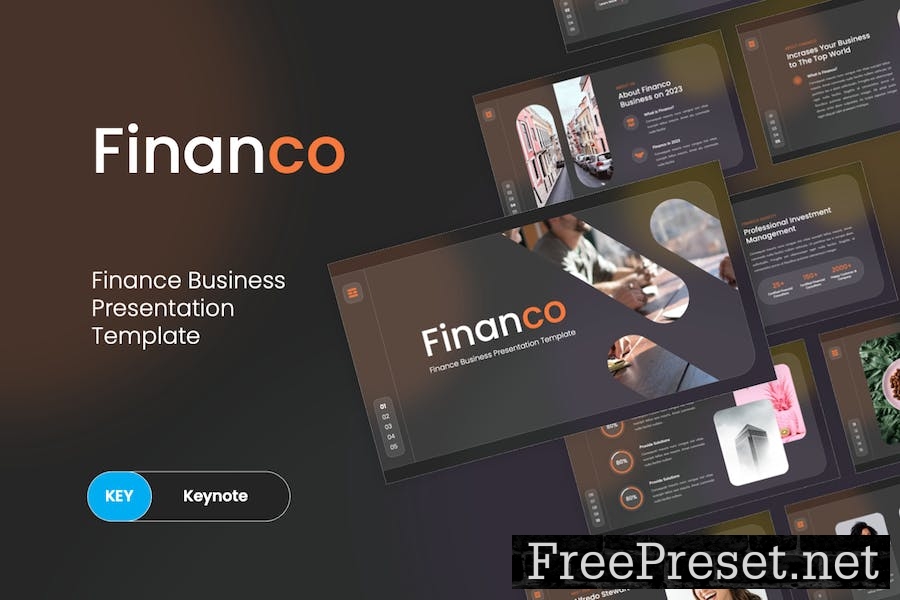 Financo - Pitch Deck Keynote Template P5V49YH