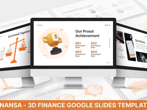 Finansa- 3D Finance Google Slides Template DC2QDJU