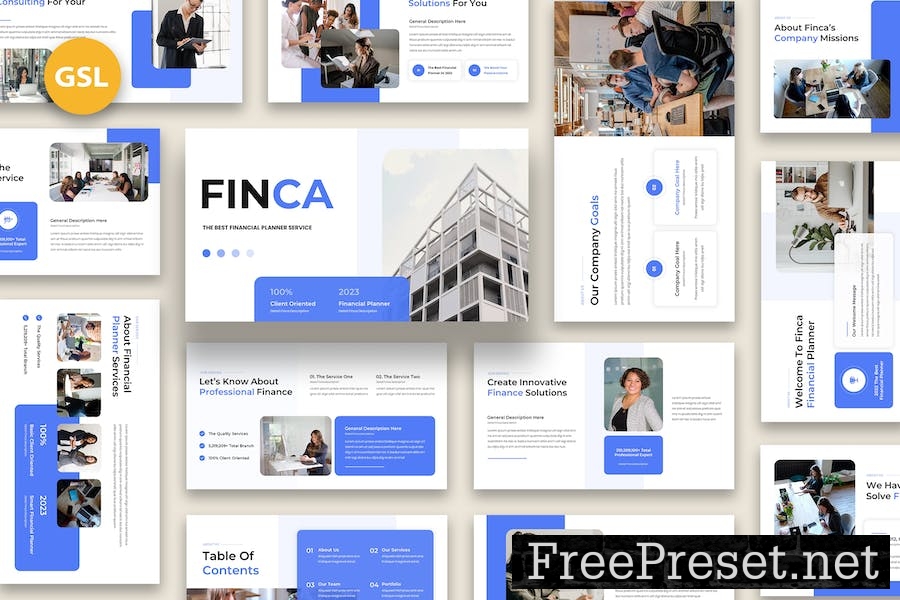 Finca - Financial Planner Google Slides