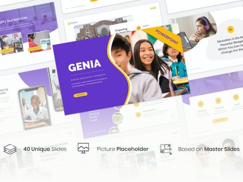 Genia – Online Education PowerPoint Template JZCEJML