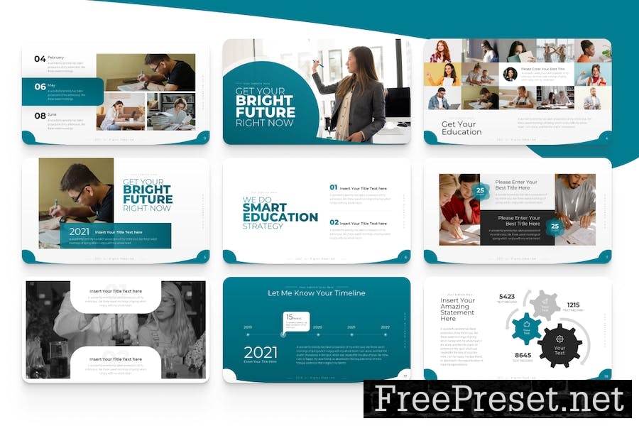 Gennius Education Powerpoint Template MH6PKPQ