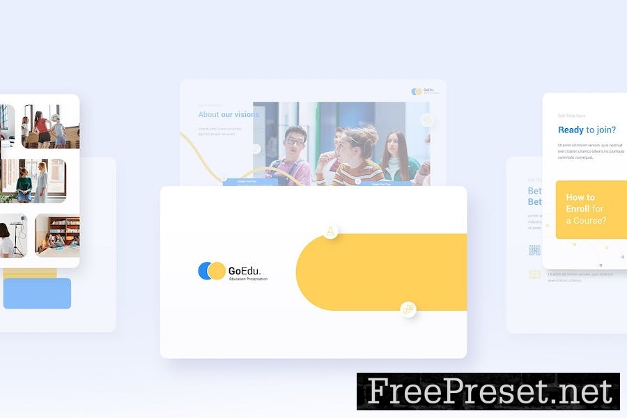 GoTutor - Education Powerpoint Template 8K8C45N