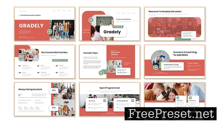 Gradely - Education Presentation Google Slide