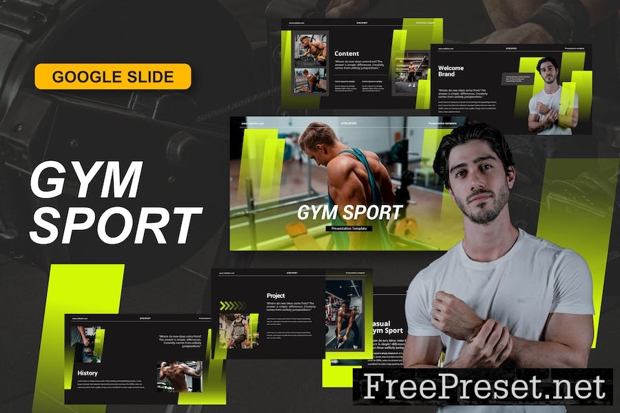 Gym Sport Google Slide Template