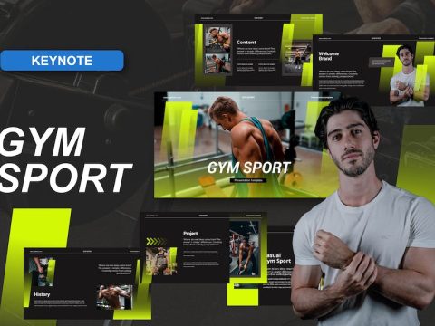 Gym Sport Keynote Template KAX8J68