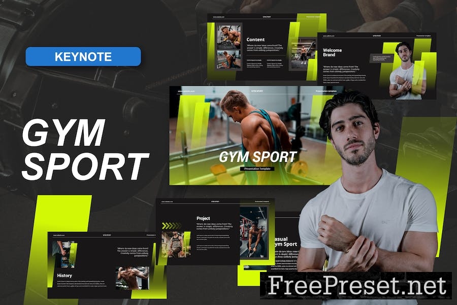 Gym Sport Keynote Template KAX8J68