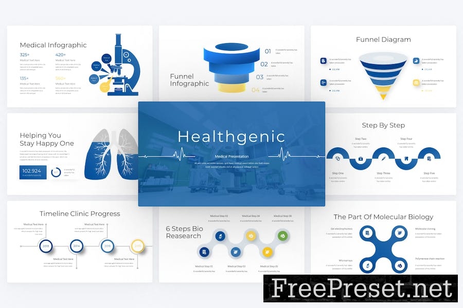 HealthGenic Medical PowerPoint Template JGME9VZ