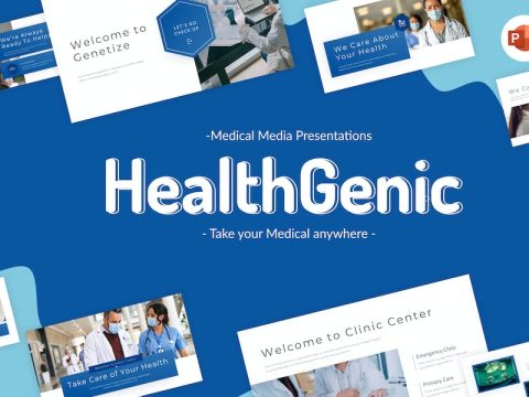 HealthGenic Medical PowerPoint Template JGME9VZ