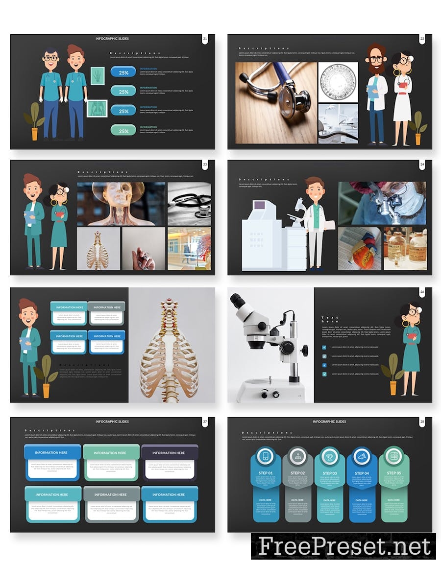 Healthy Animation Keynote Presentation Template WNVCNXK