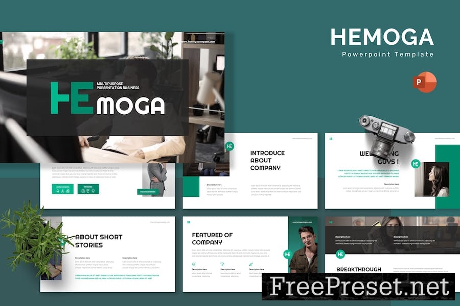 Hemoga - Powerpoint Template EZAKCC5