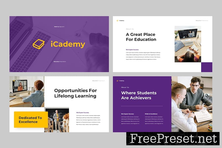 iCademy - Education Powerpoint Template CUJKCY6