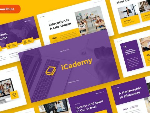 iCademy - Education Powerpoint Template CUJKCY6