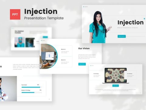 Injection - Medical PowerPoint Template F8Y52TT