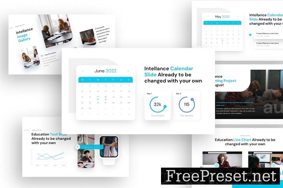 Intellance Education PowerPoint Template GBFTE94