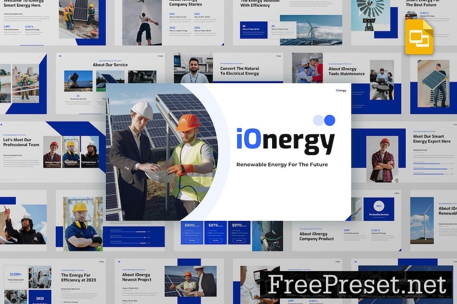 Ionergy - Smart Energy Google Slides Template YLMYGTF