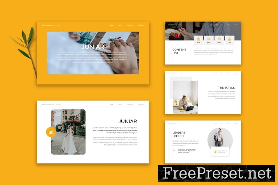 Juniar - Google Slide Template