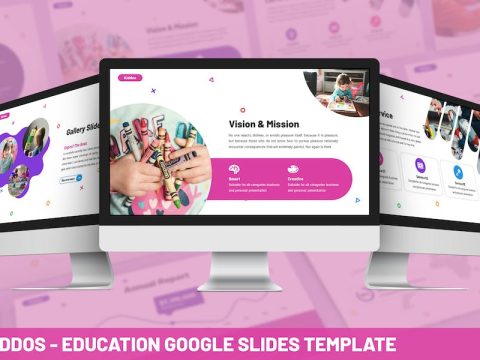Kiddos - Education Google Slides Template PS9J4WF