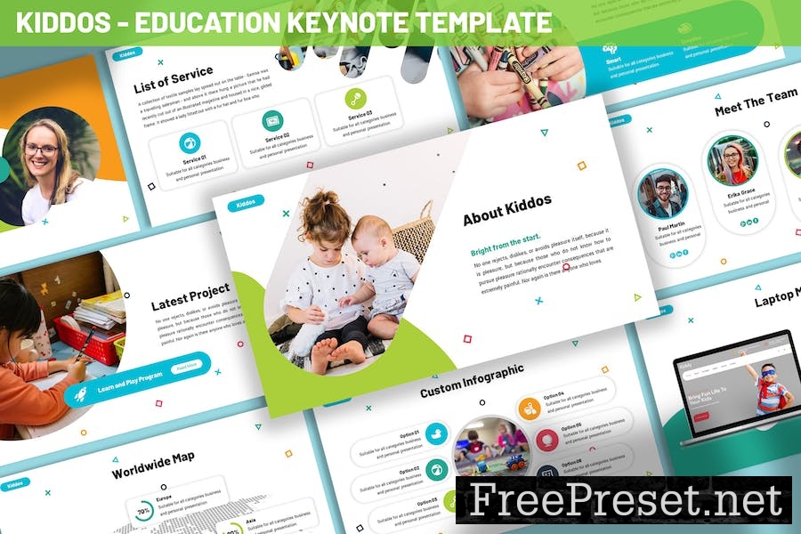 Kiddos - Education Keynote Template ALC9KCE