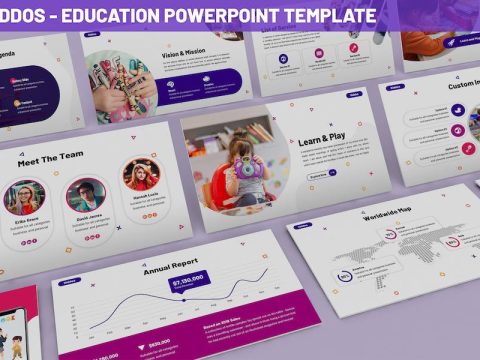 Kiddos - Education Powerpoint Template HZATS86