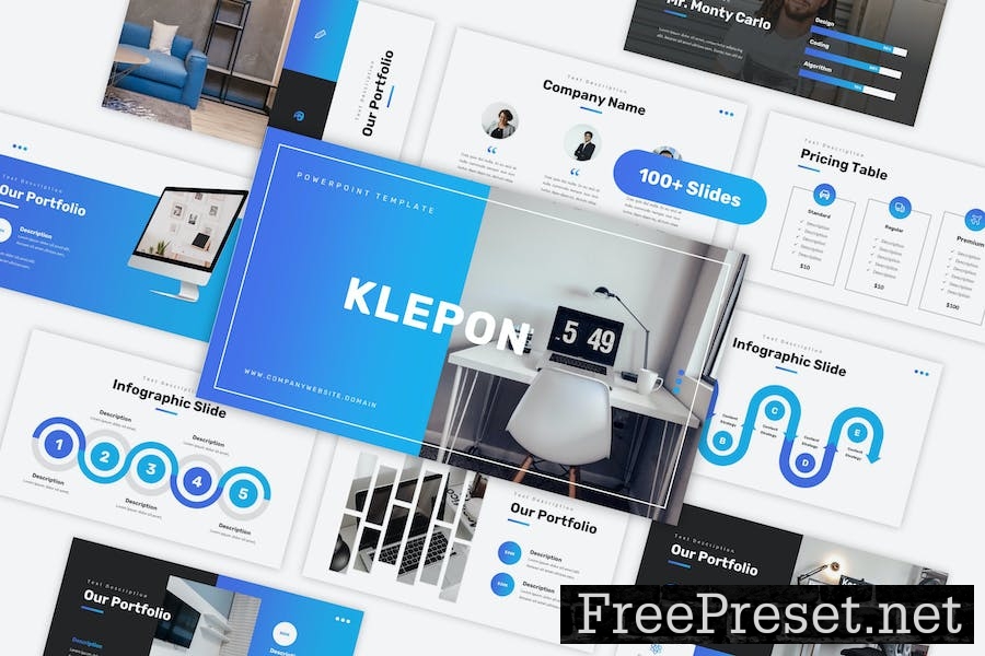 Klepon - Business PowerPoint Template QPF45S3