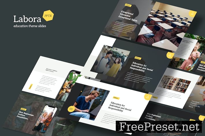 Labora - Education Theme Powerpoint Template FAP2AC3